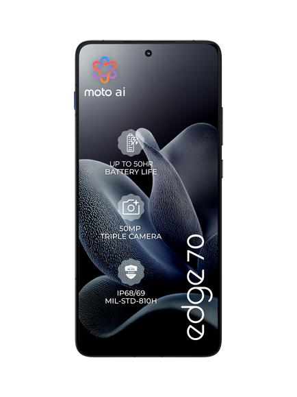 Motorola Edge 70 Smartphone, Android, 12GB RAM, 6.67”, 5G, Sim Free, 512GB - view 2, Gadget Grey