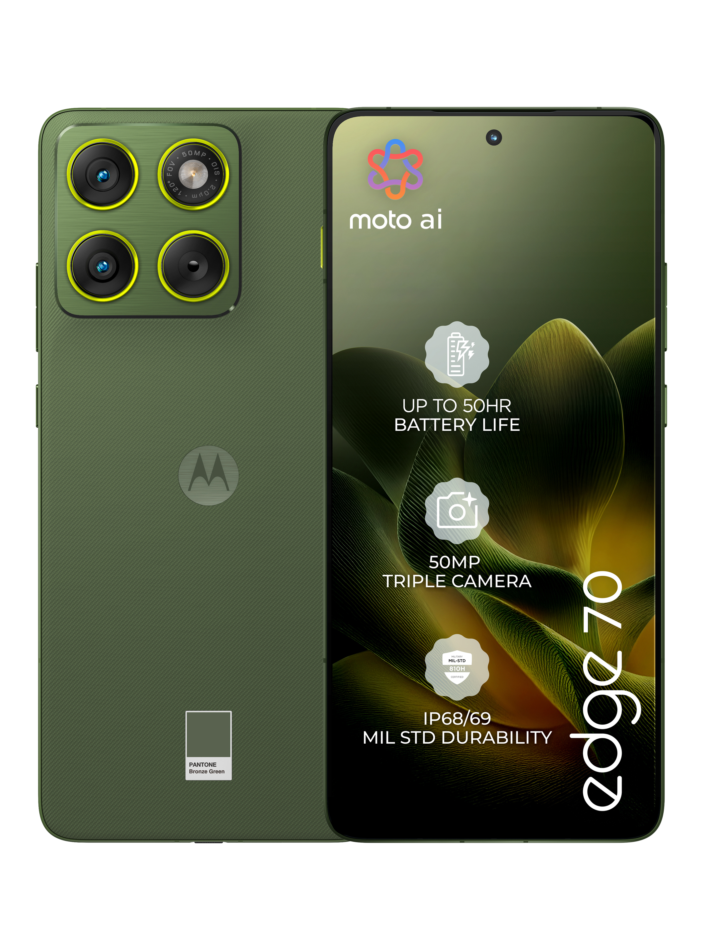 Motorola Edge 70 Smartphone, Android, 12GB RAM, 6.67”, 5G, Sim