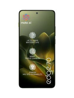 Motorola Edge 70 Smartphone, Android, 12GB RAM, 6.67”, 5G, Sim Free, 512GB - view 2, Bronze Green