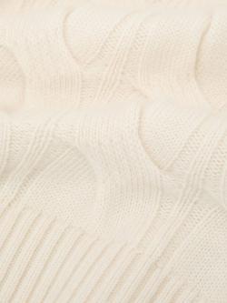 Reiss Sasha Roll Neck Cable Knit Wool Jumper, Ivory - view 2, Ivory
