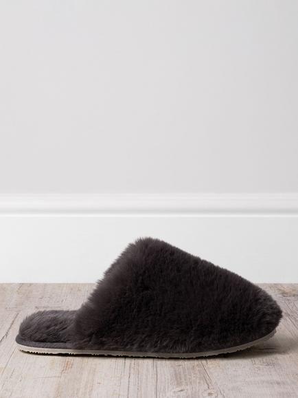 Chelsea Peers Faux Fur Slip On Mule Slippers, Brown, Brown