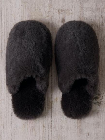 Chelsea Peers Faux Fur Slip On Mule Slippers, Brown - view 2, Brown