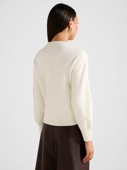 Forever New Harmony Floral Embroidered Jumper, Porcelain - view 2, Porcelain