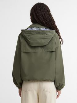 Barbour Paul Smith Broomhill Showerproof Jacket, Khaki/Navy/Gingham - view 2, Khaki/Navy/Gingham