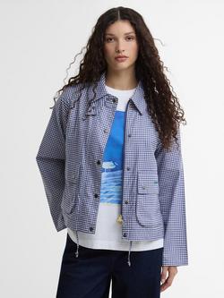 Barbour Paul Smith Spey Gingham Jacket, Navy/White Gingham, Navy/White Gingham