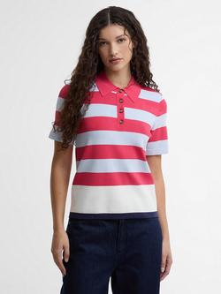 Barbour Paul Smith Felton Knitted Polo Top, Multi Stripe, Multi Stripe