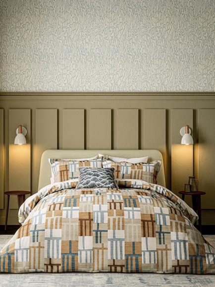 Harlequin Monolith Duvet Cover Set, Amber Sky