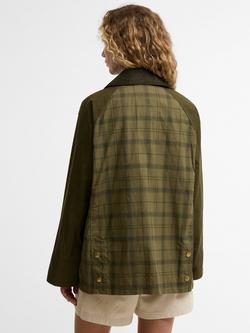 Barbour Icons Modern Beadnell Tartan Jacket, Green Multi - view 2, Green Multi