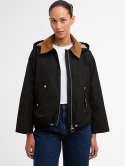 Barbour Weaver Showerproof Jacket, Black/Brown