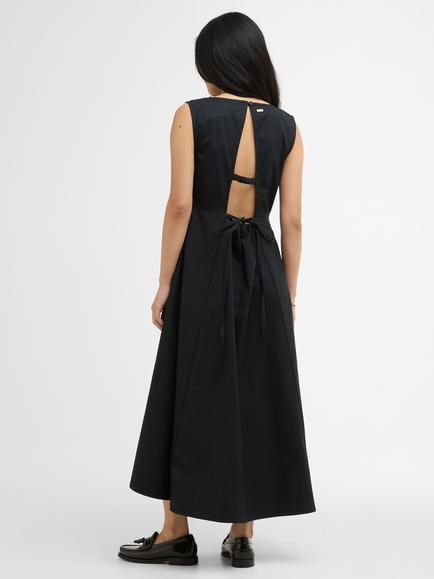 Barbour Liza Sleeveless Cotton Maxi Dress, Black - view 2, Black