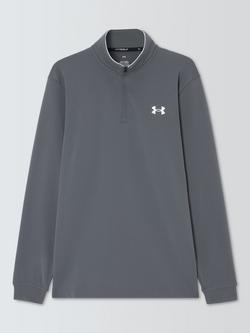 Under Armour MatchPlay 1/4 Zip Top, Castlerock/White, Castlerock/White