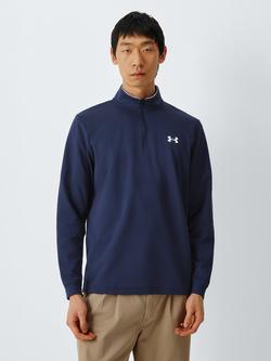 Under Armour Matchplay Men's Quarter-Zip Sweatshirt, Midnight Navy/W, Midnight Navy / / W