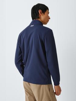 Under Armour Matchplay Men's Quarter-Zip Sweatshirt, Midnight Navy/W - view 2, Midnight Navy / / W