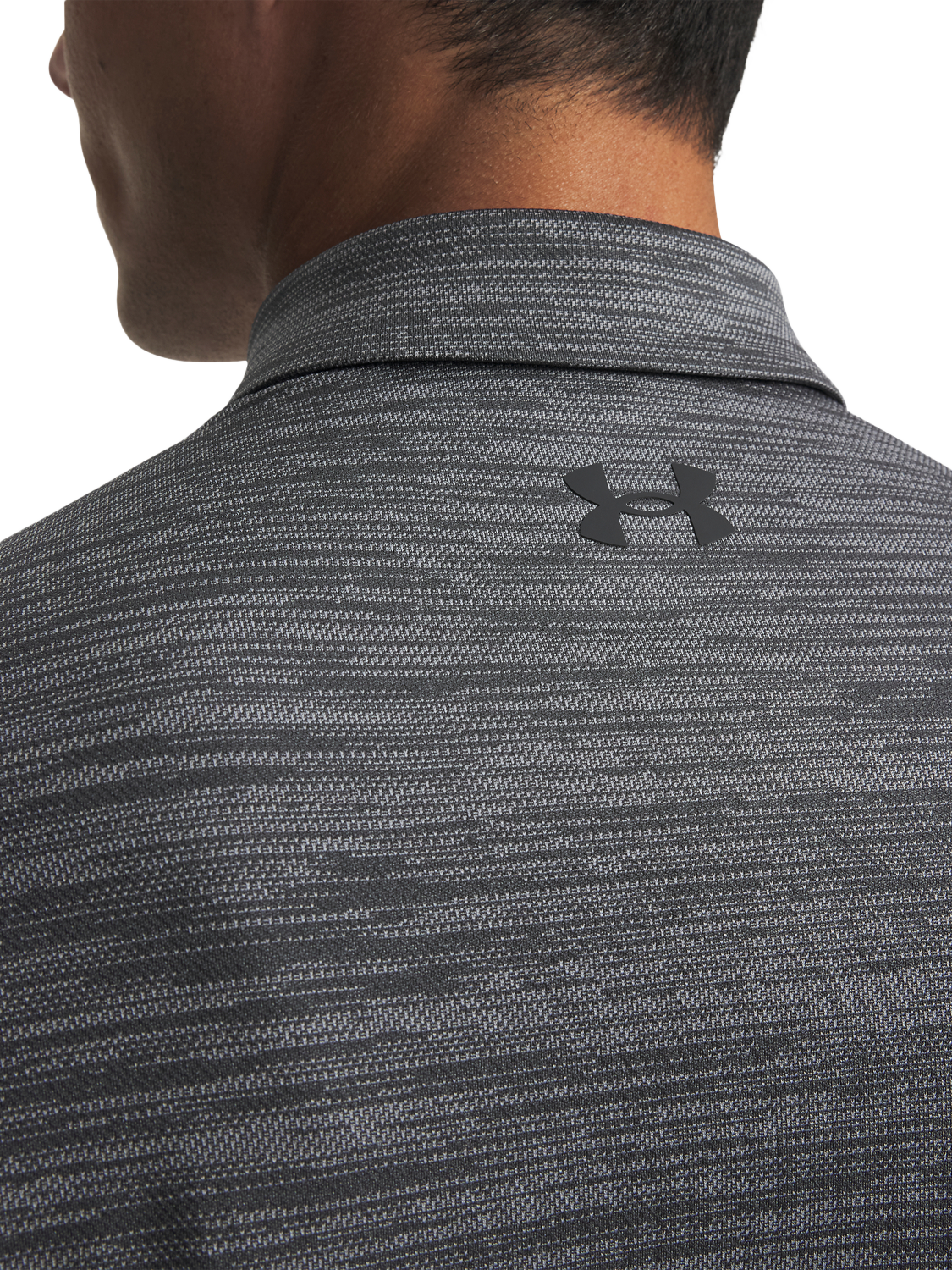 Product image 3 of 3, which shows Under Armour Matchplay Golf Polo Shirt, Castlerock / Steel /, S