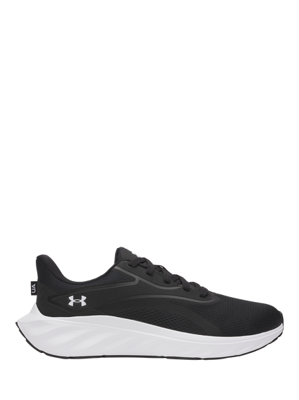 Under Armour Men's Ascend Running Shoes, Black/Black/White, Black / Black / Whit