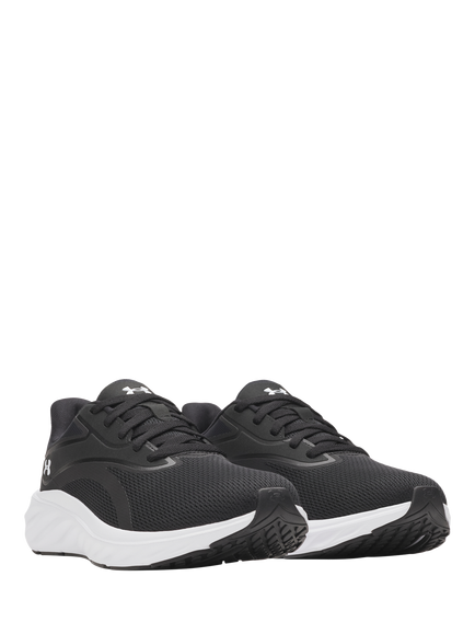 Under Armour Men's Ascend Running Shoes, Black/Black/White - view 2, Black / Black / Whit