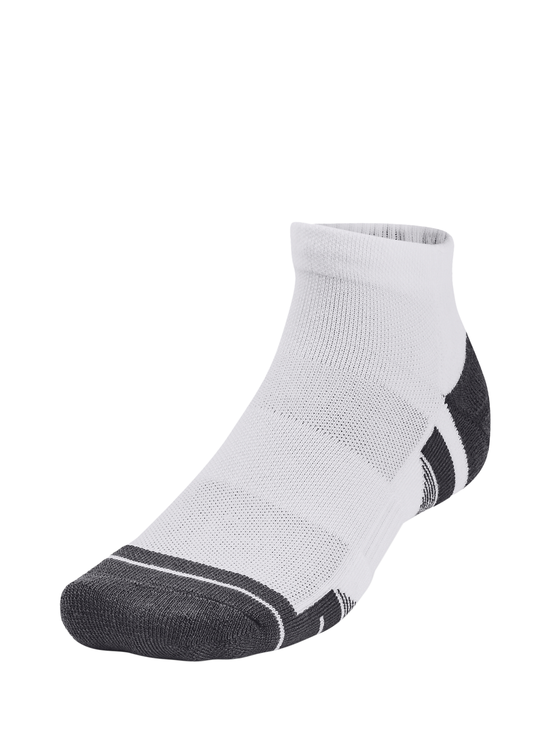 Product image 3 of 3, which shows Under Armour Per Tech Socks, Pack of 3, White / White / Jet, M