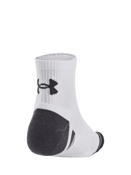 Under Armour Per Tech Socks, Pack of 3, White - view 2, White / White / Jet