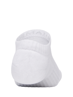 Under Armour Performance Tech Trainer Socks, Pack of 3, White - view 2, White / White / Ulti