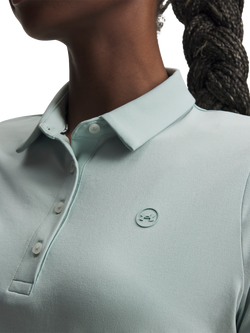 Under Armour Women's Drive Quick-Dry Polo Shirt, Enamel Blue/Ena - view 2, Enamel Blue / / Ena