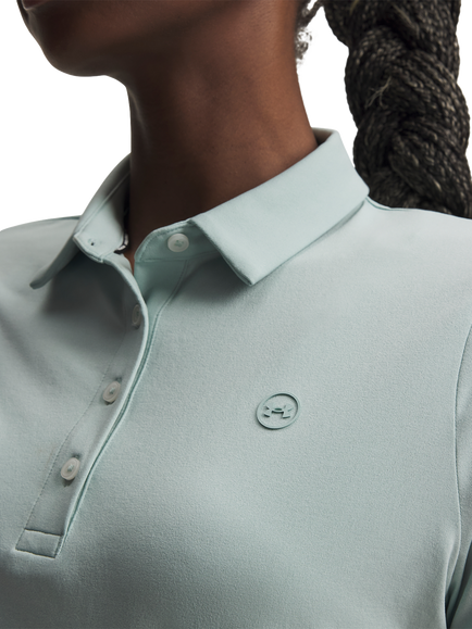 Under Armour Women's Drive Quick-Dry Polo Shirt, Enamel Blue/Ena - view 2, Enamel Blue / / Ena