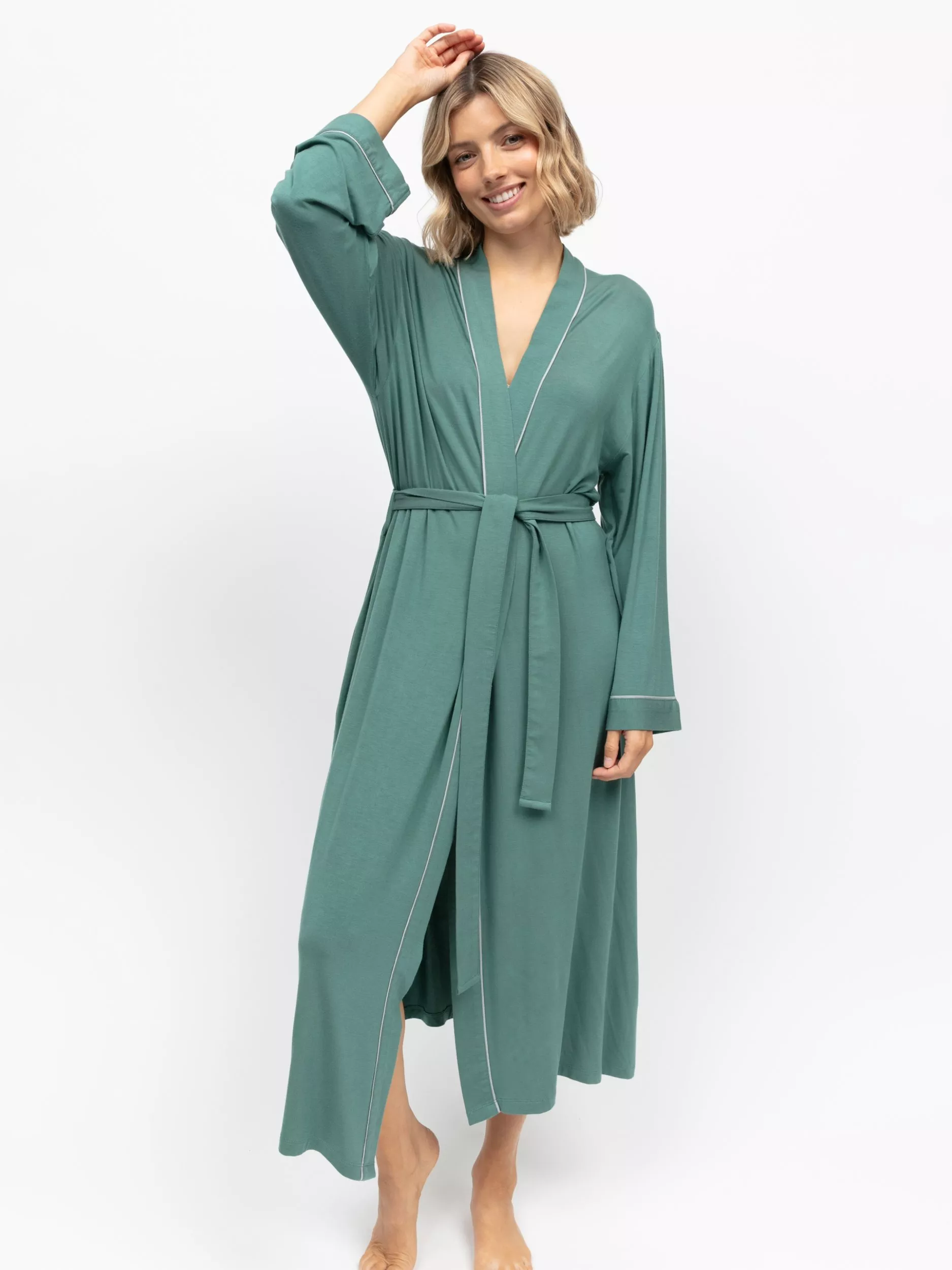 casual green dress with sleeves Green Long Sleeve Sweatshirt Mini Dress - All Dresses main image 0