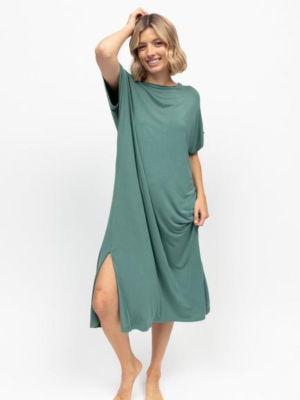 Cyberjammies Kallie Jersey Nightdress, Seafoam Green, Seafoam Green