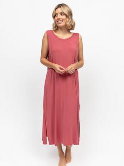 Cyberjammies Cap Sleeve Jersey Nightdress, Terracotta, Terracotta