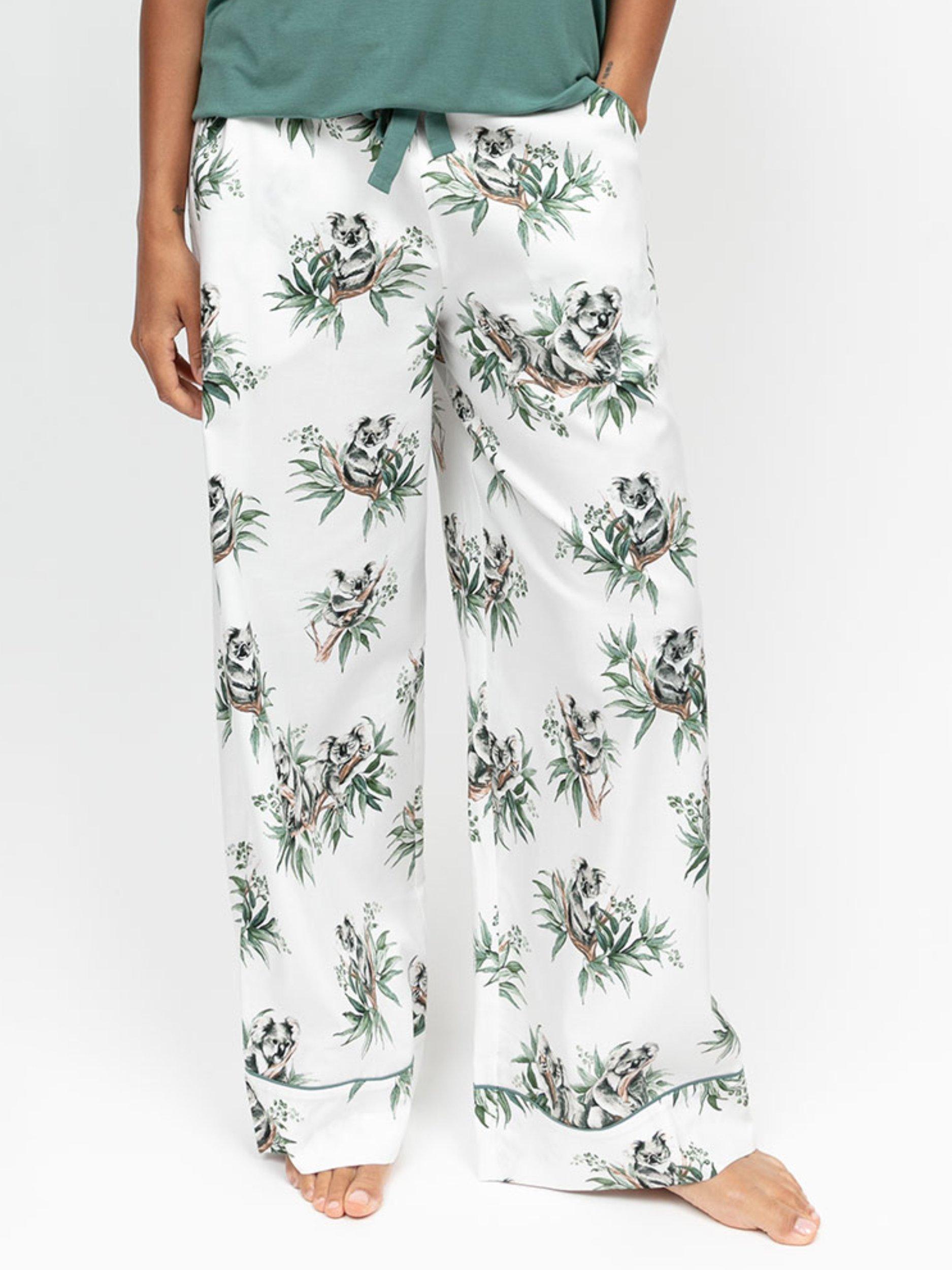 Product image 1 of 4, which shows Cyberjammies Kallie Koala Print Pyjama Bottoms, Multi, 6