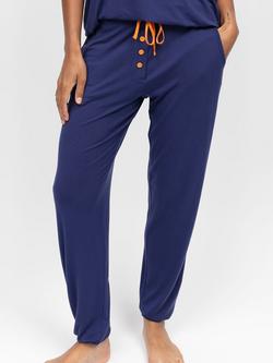 Cyberjammies Slouch Jersey Pyjama Bottoms, Navy, Navy
