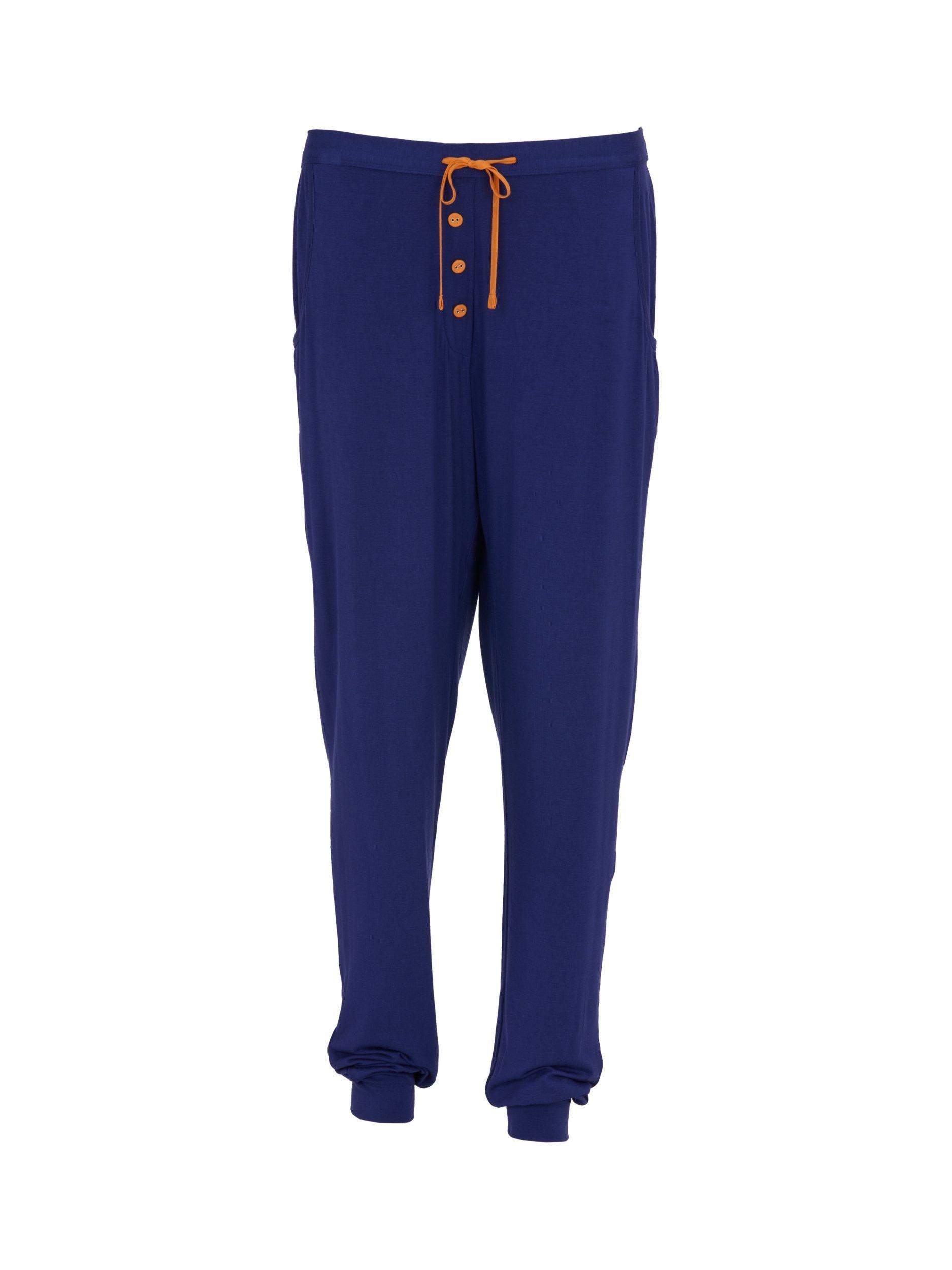 Product image 4 of 4, which shows Cyberjammies Slouch Jersey Pyjama Bottoms, Navy, 6