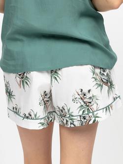 Cyberjammies Kallie Koalas Pyjama Shorts, Seafoam Green - view 2, Seafoam Green