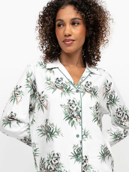 Cyberjammies Kallie Koala Print Pyjama Shirt, Multi, Multi