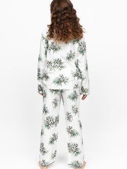 Minijammies Kids' Kallie Koala Print Long Sleeve Pyjama Set, Seafoam Green - view 2, Seafoam Green