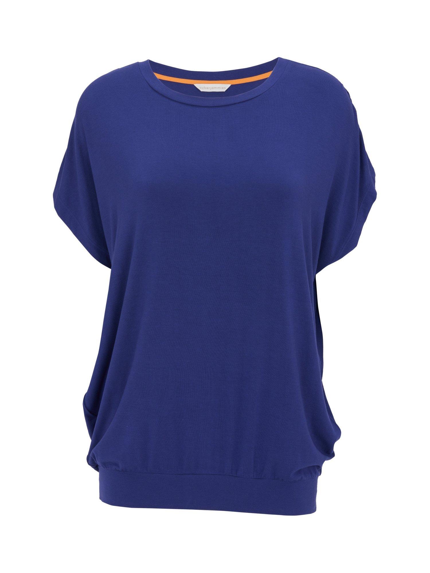 Product image 4 of 4, which shows Cyberjammies Indigo Jersey Slouch Pyjama Top, Navy, 6