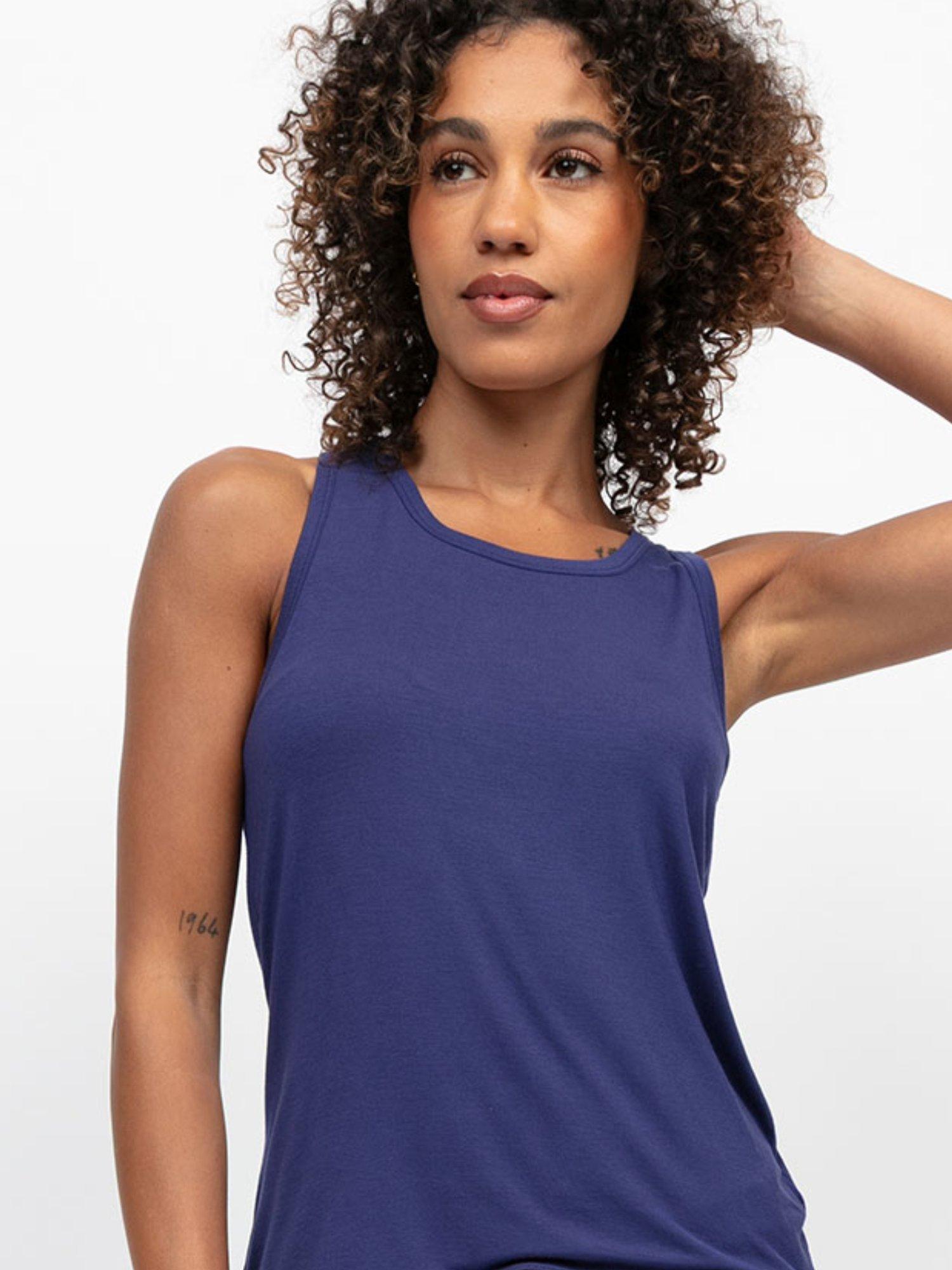 Product image 1 of 4, which shows Cyberjammies Indigo Jersey Vest Top, Navy, 6