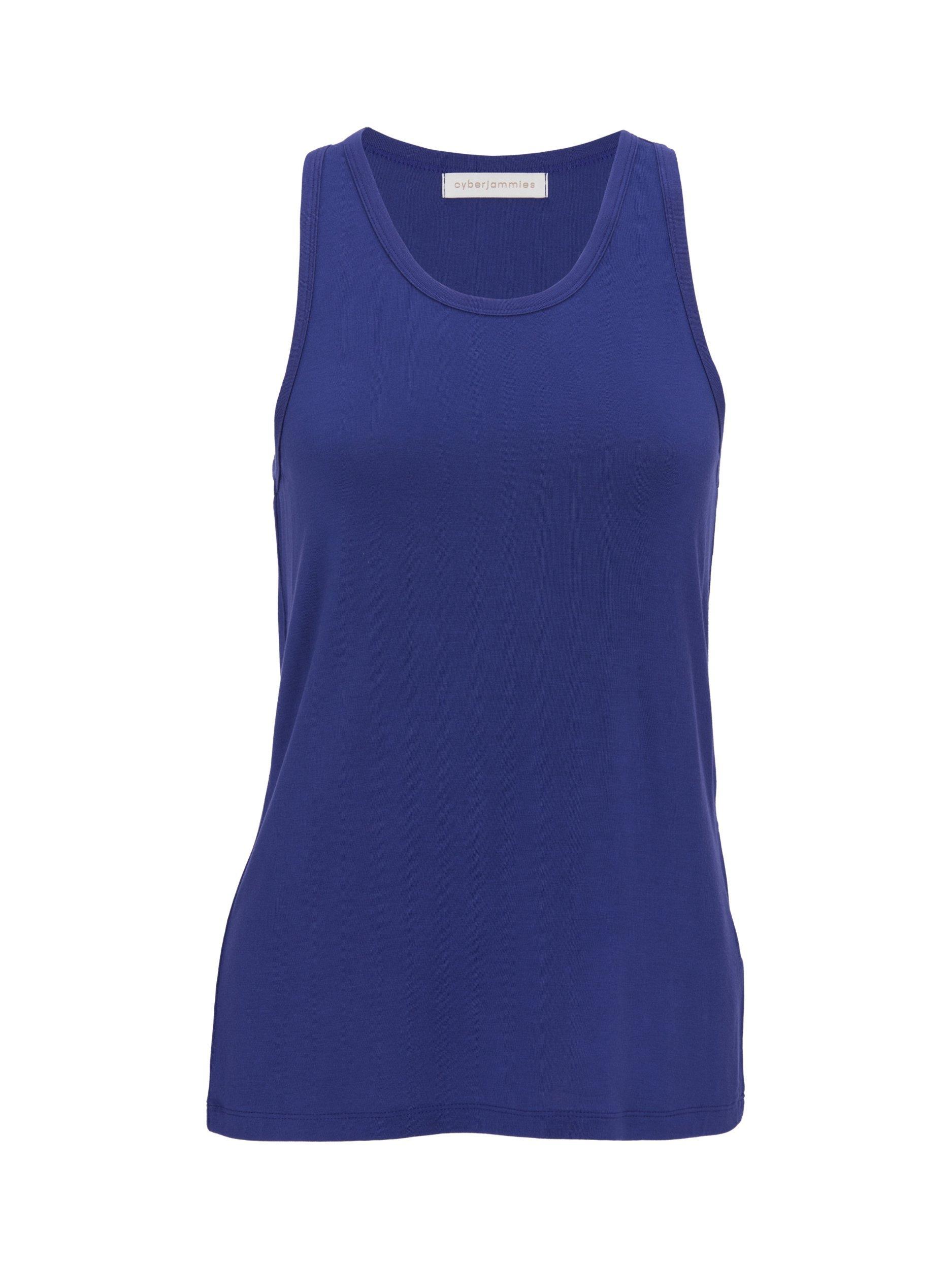 Product image 4 of 4, which shows Cyberjammies Indigo Jersey Vest Top, Navy, 6