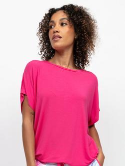 Cyberjammies Chloe Slouch Jersey Pyjama Top, Pink, Pink