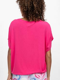 Cyberjammies Chloe Slouch Jersey Pyjama Top, Pink - view 2, Pink