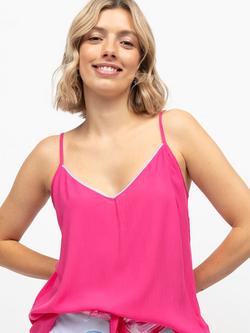 Cyberjammies Chloe Camisole Pyjama Top, Pink, Pink