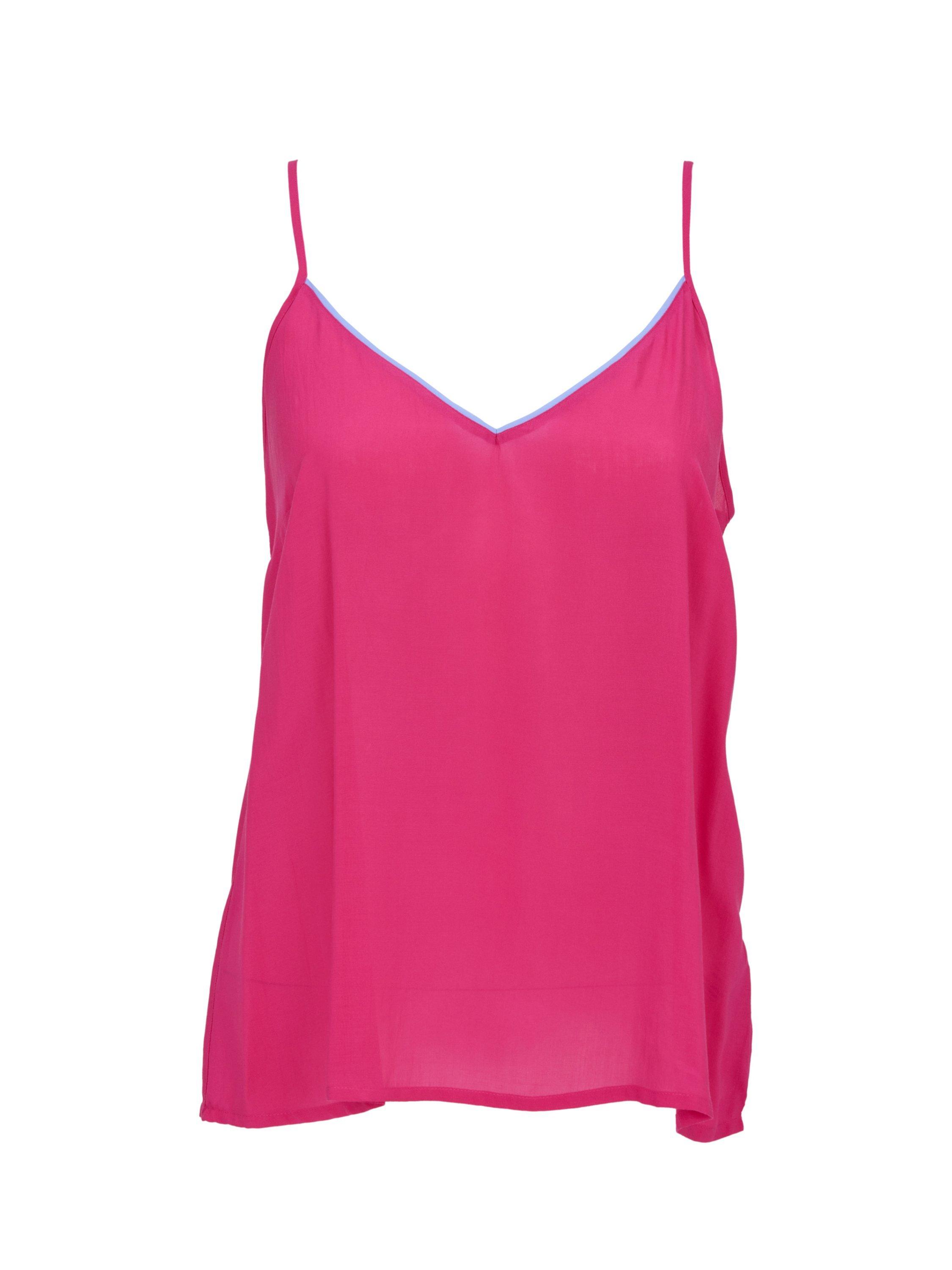 Product image 3 of 3, which shows Cyberjammies Chloe Camisole Pyjama Top, Pink, 6