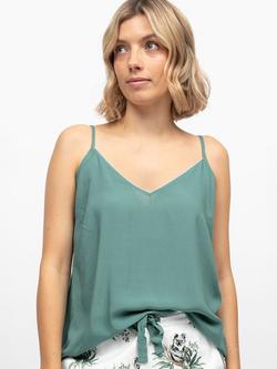 Cyberjammies Kallie Camisole Pyjama Top, Seafoam Green, Seafoam Green
