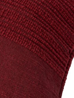 Piglet in Bed Cross Weave Wool Rectangular Cushion Cover - view 2, Rhubarb