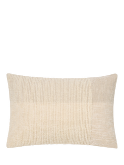 Piglet in Bed Cross Weave Wool Rectangular Cushion Cover, Cream/Oatmeal