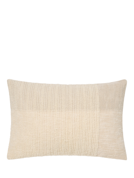 Piglet in Bed Cross Weave Wool Rectangular Cushion Cover, Cream/Oatmeal