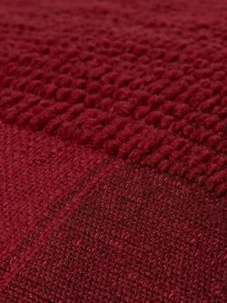 Piglet in Bed Cross Weave Wool Cushion Cover - view 2, Rhubarb