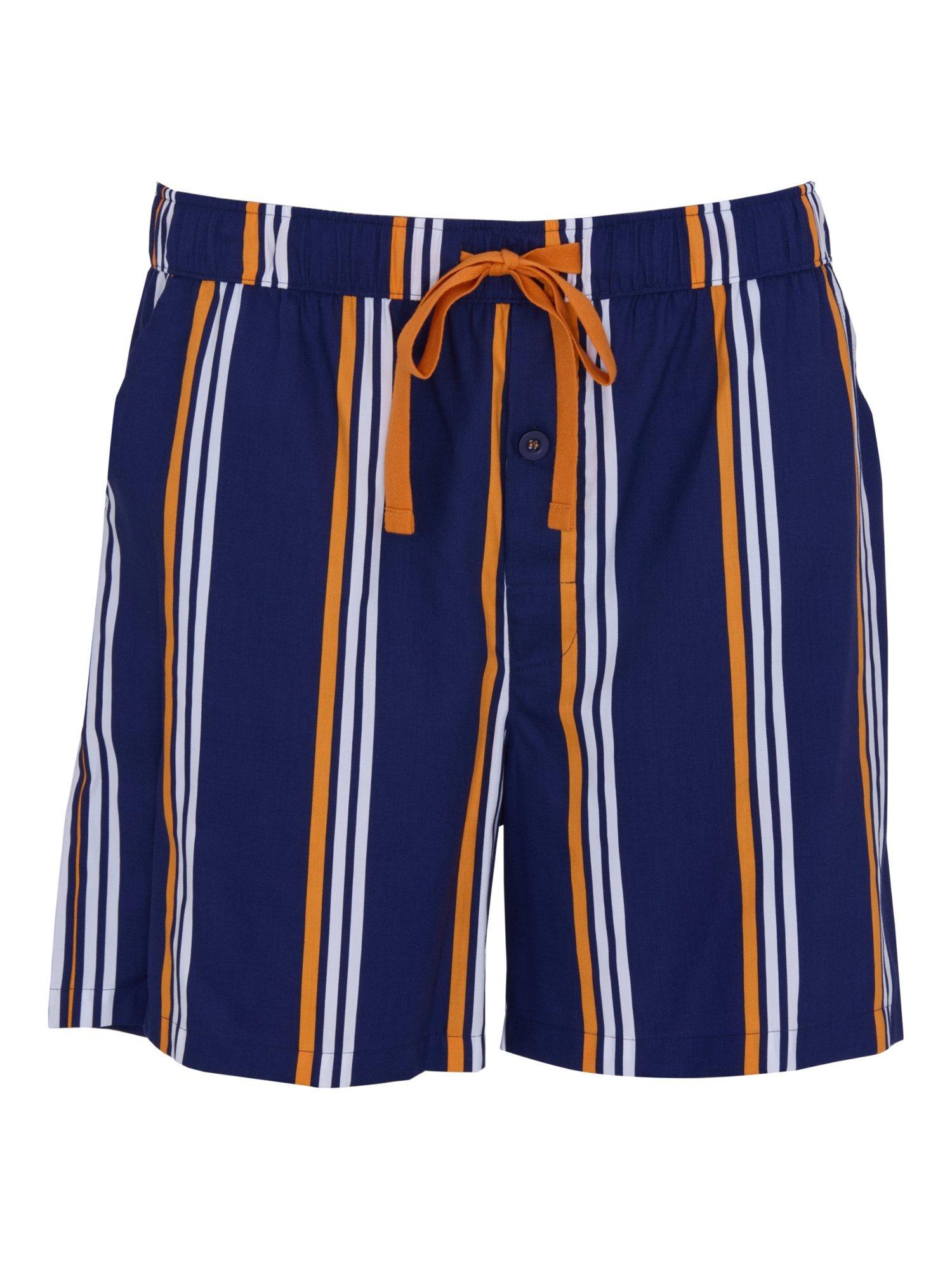 Product image 4 of 4, which shows Cyberjammies Stripe Print Pyjama Shorts, Navy/Multi, S