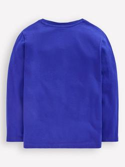 Mini Boden Kids' Cotton Super Stitch Long Sleeved T-Shirt, Multi Volcanoes - view 2, Multi Volcanoes