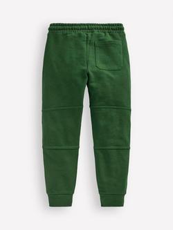 Mini Boden Kids' Pure Cotton Drawstring Joggers, Pine Green Ripstop - view 2, Pine Green Ripstop