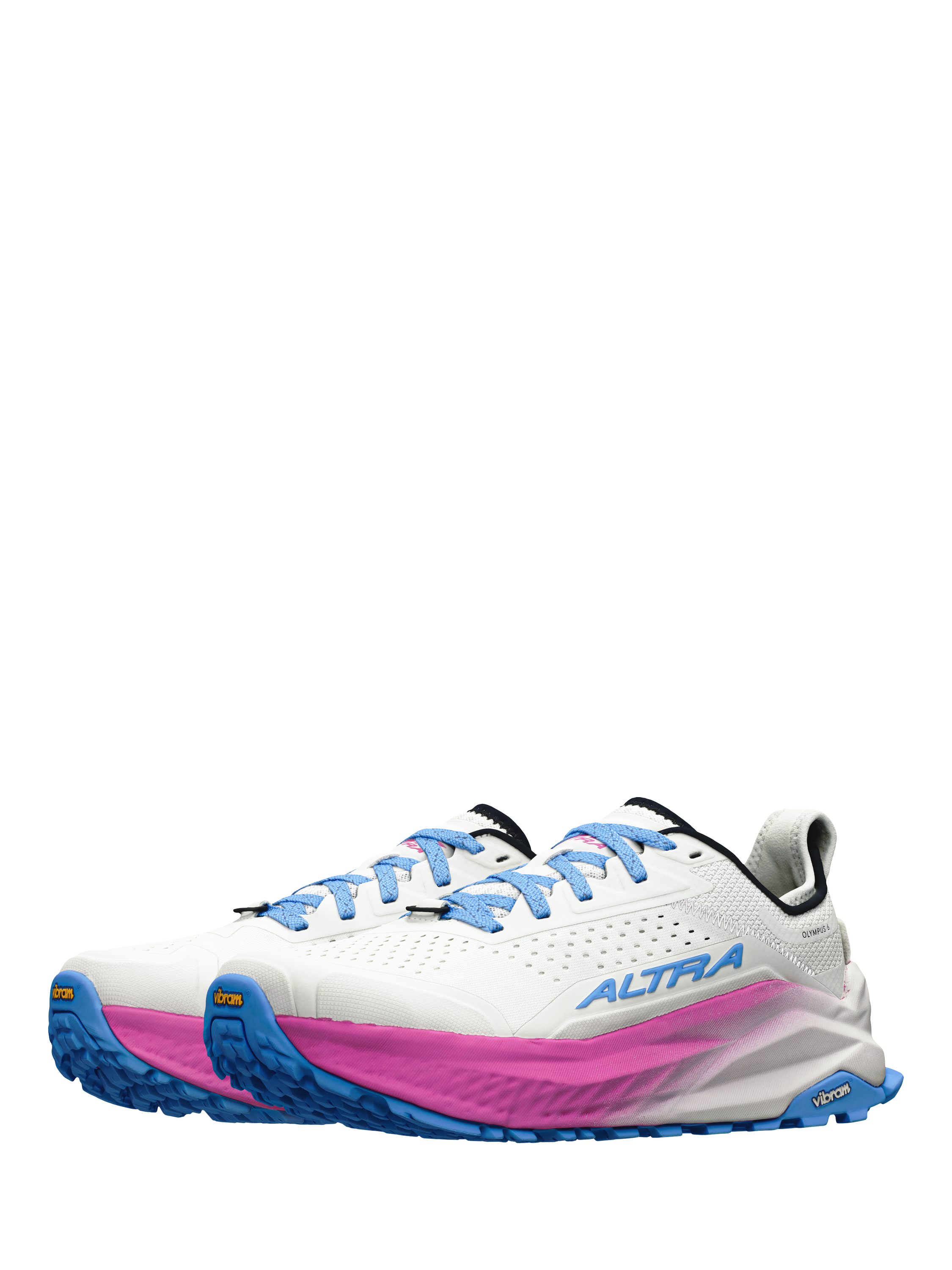 Product image 5 of 6, which shows Altra Women's Olympus Trail Running Shoes, White/Multi, 4
